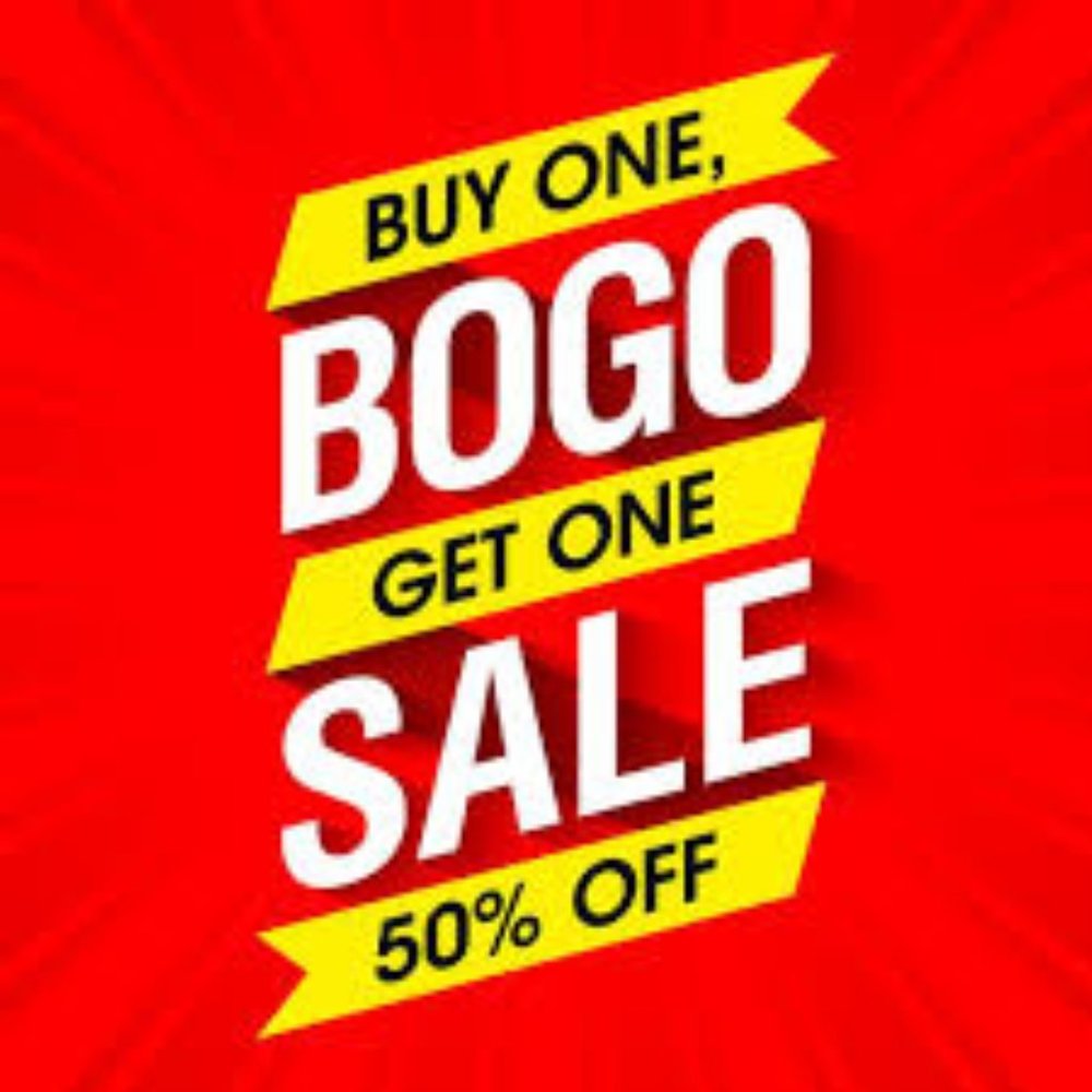 BOUTIQUE SALE BOGO 50% ALL BOUTIQUE ITEMS